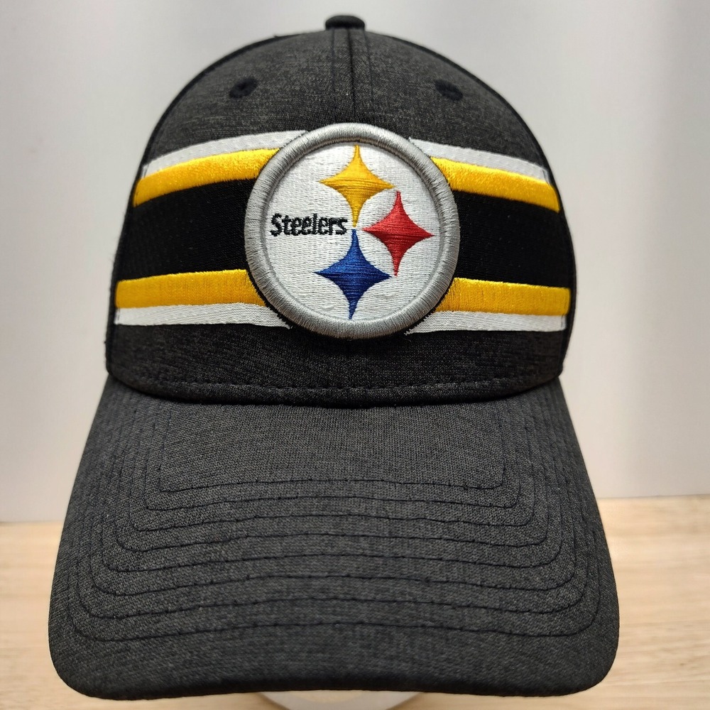 Pittsburgh Steelers Hat Cap Fitted Medium/Large Big Logo 39Thirty New Era NFL
